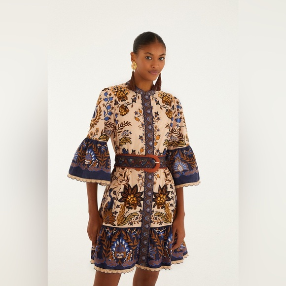 Farm Rio: Pink Marvelous Garden Organic
Cotton Mini Dress - Picture 5 of 10